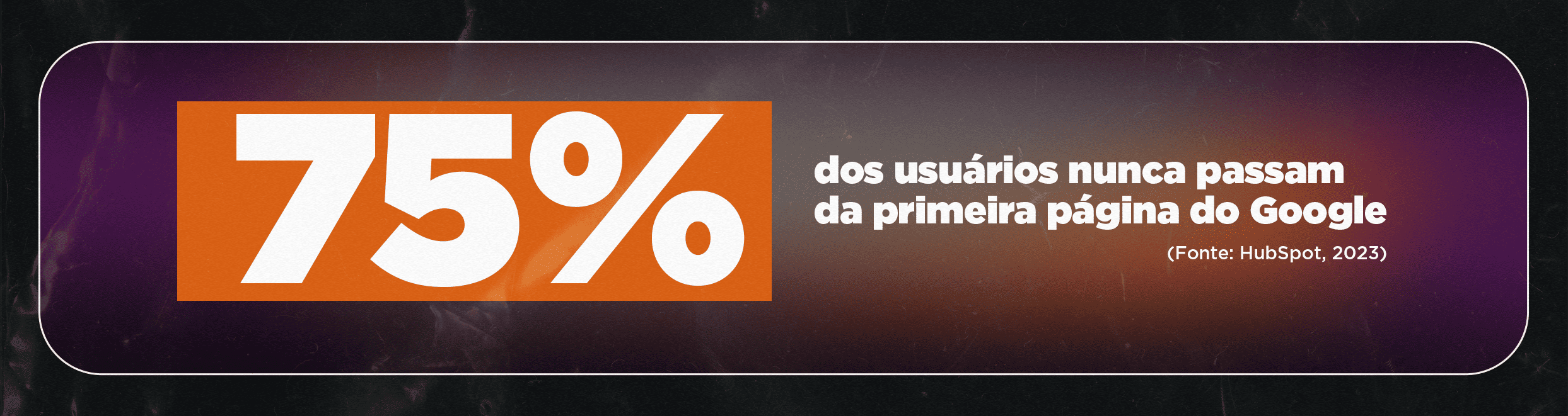 75% dos usuários nunca passam da primeira página do Google
